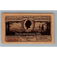 ALEMANIA 1921 BILLETE DE 25 PFENNIG SIN CIRCULAR